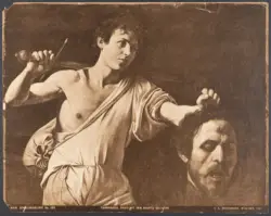 Wien Gemäldegalerie No 485. Caravaggio, David mit Dem Haupte Goliaths.