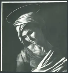 Merisi Michelangelo (Caravaggio) - sec. XVII - Madonna con Bambino che calpesta un serpente e sant'Anna