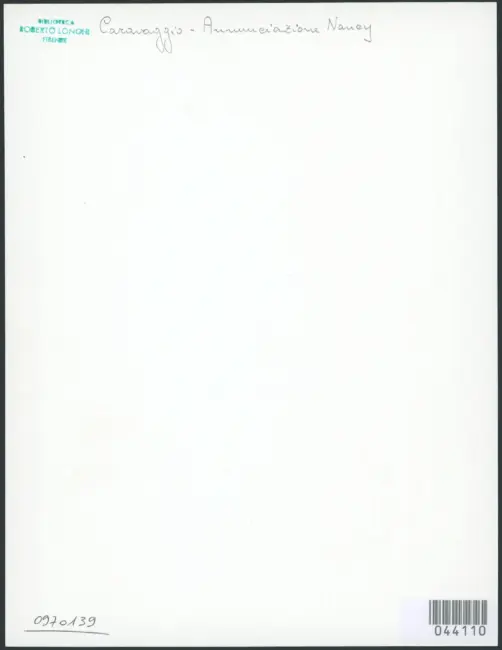 Merisi Michelangelo (Caravaggio) - sec. XVII - Annunciazione