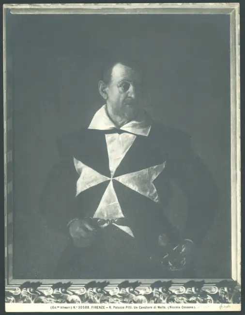 Ritratto di cavaliere di Malta con rosario e spada (Alof de Wignacourt?)